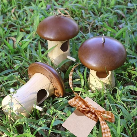Mushroom Hummingbird Houses for Outside for Nesting, Gardening Decoration,3 Pack - Picture 7 of 7